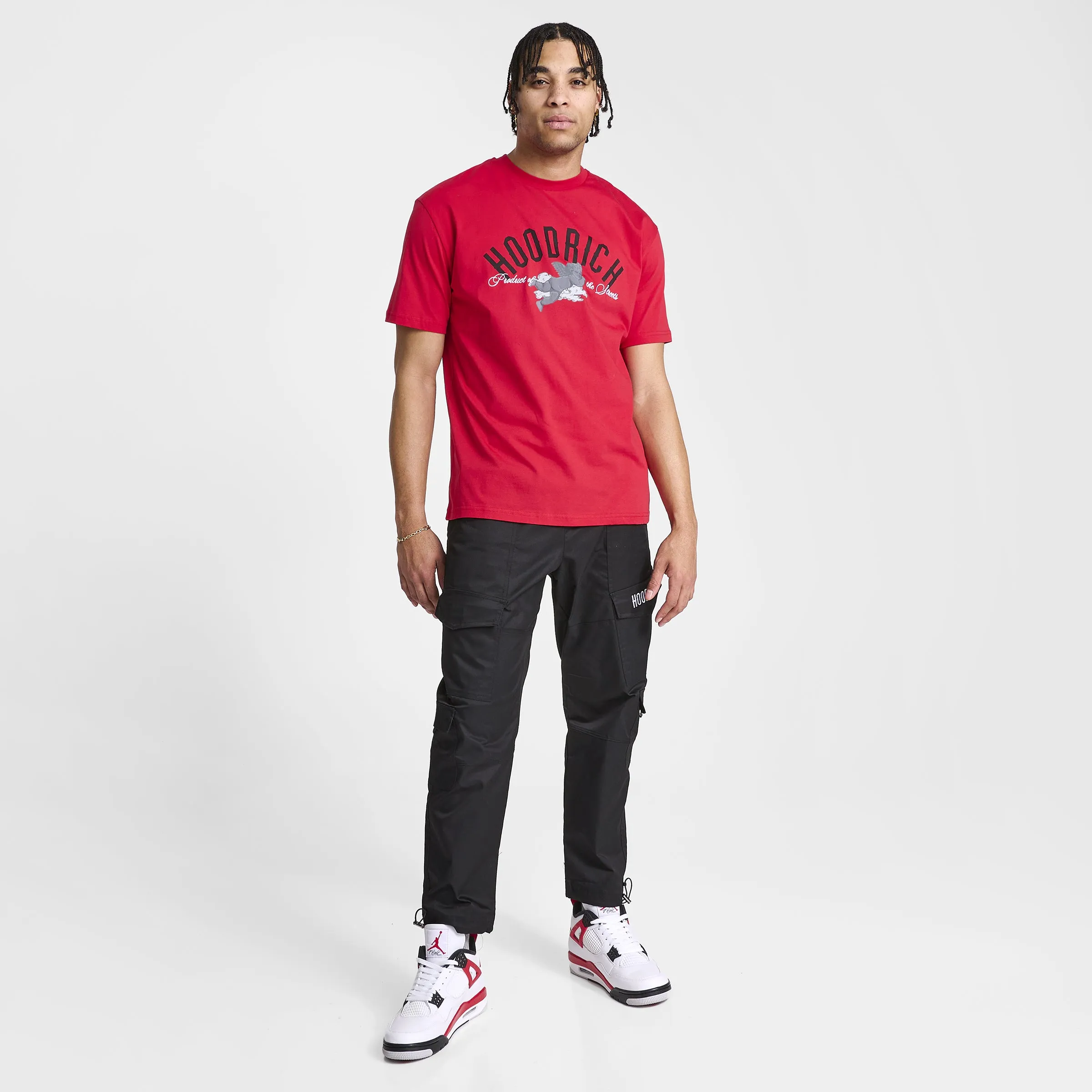 Mens Hoodrich Hoodrich OG Vault Woven Cargo Pants Black / White - Lychee