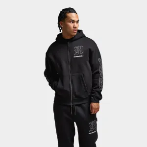 Mens Hoodrich Hoodrich Oversized Chromatic Full Zip Hoodie Black / Grey