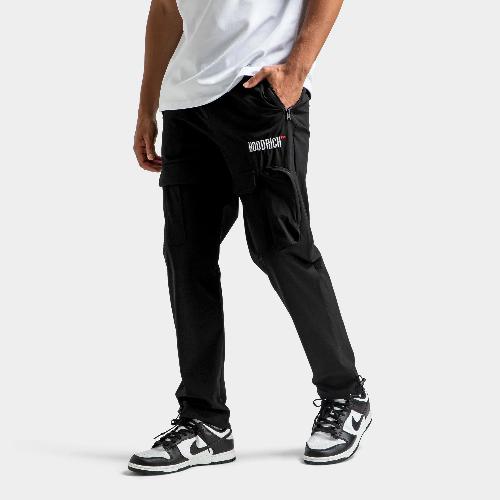 Mens Hoodrich Hoodrich Resist Woven Cargo Black / White - Lychee