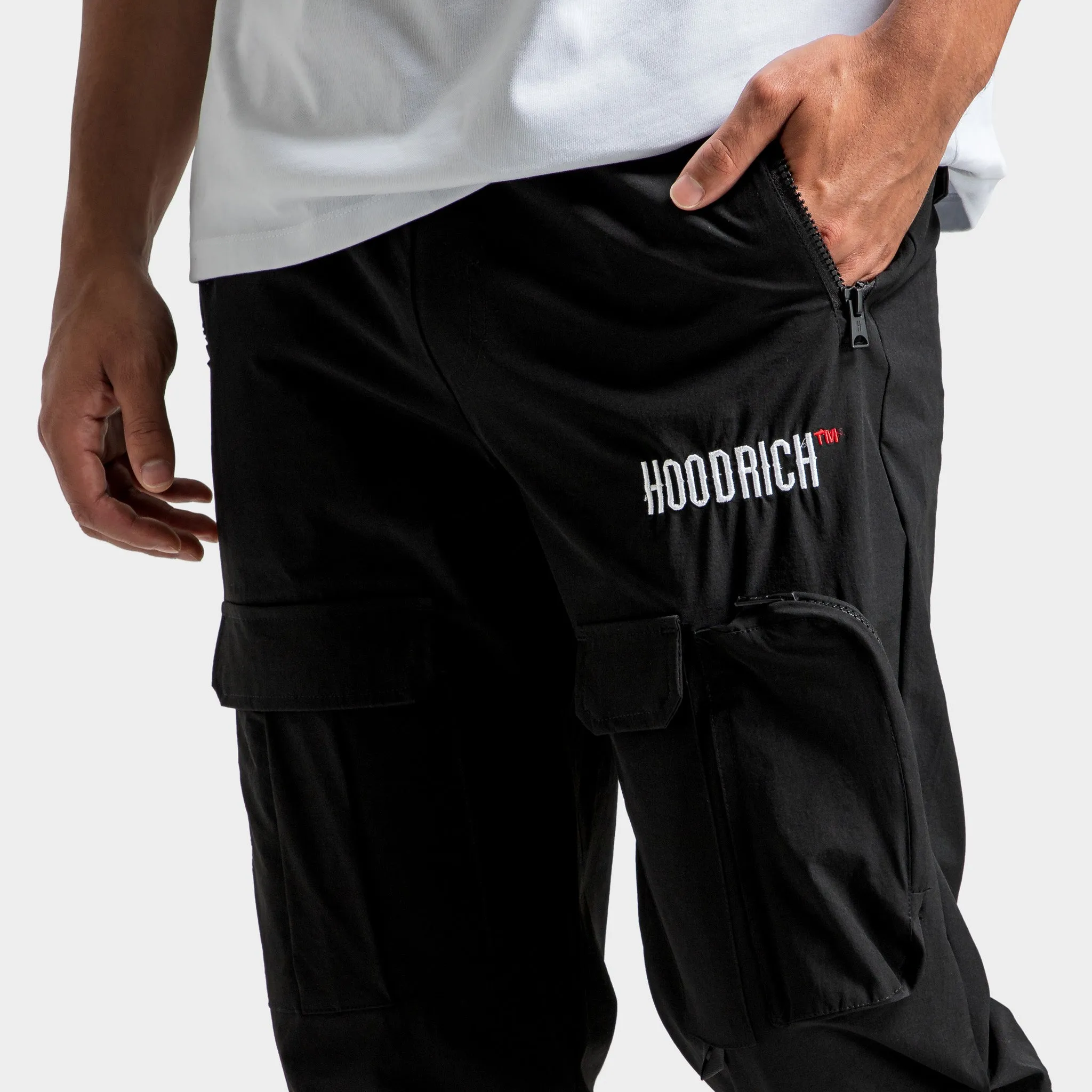 Mens Hoodrich Hoodrich Resist Woven Cargo Black / White - Lychee