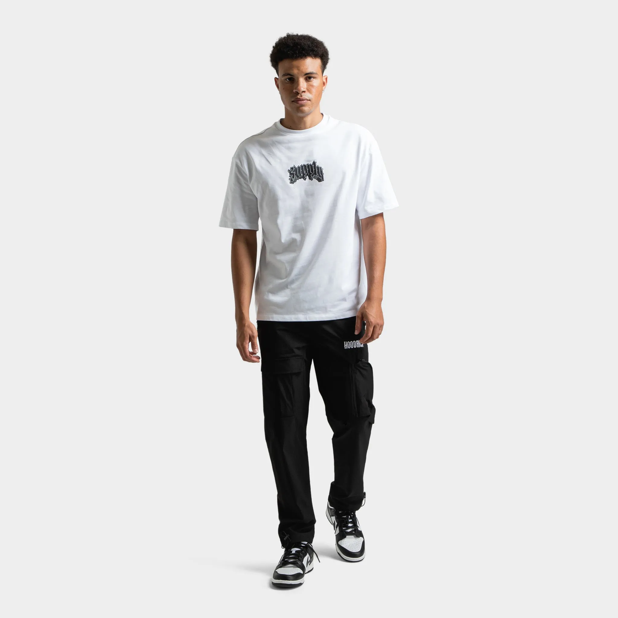 Mens Hoodrich Hoodrich Resist Woven Cargo Black / White - Lychee