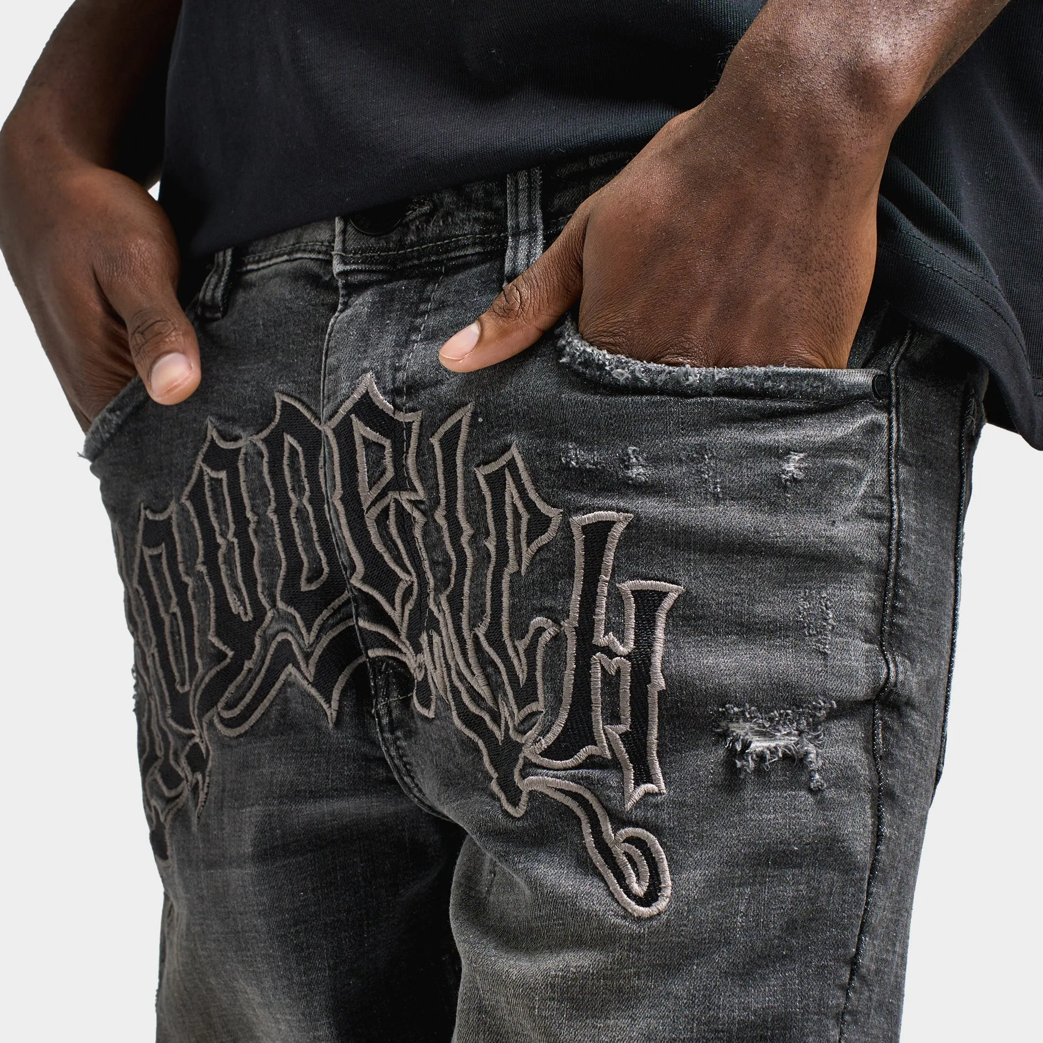 Mens Hoodrich Hoodrich Ritual Denim Pants / Black