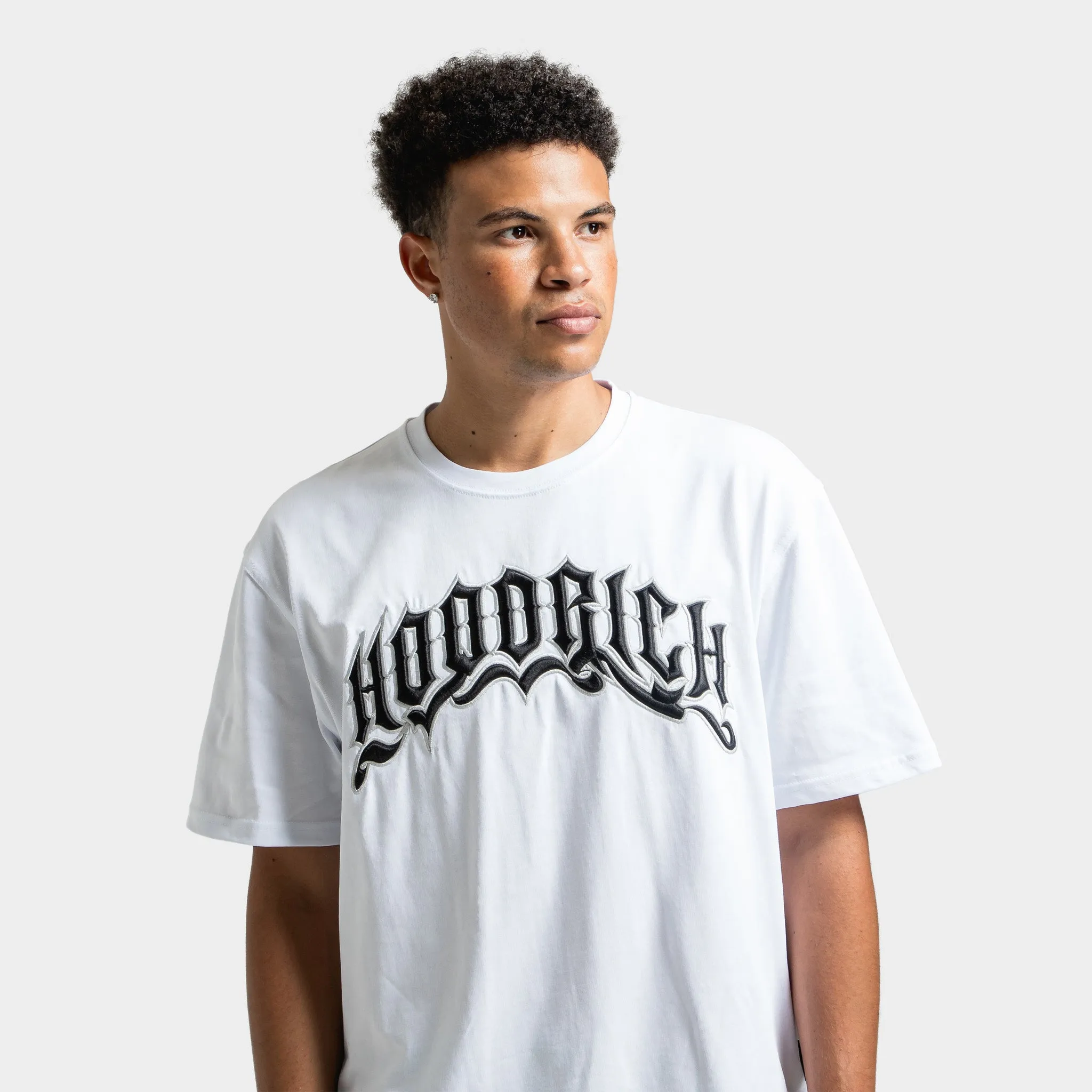 Mens Hoodrich Hoodrich Ritual Embroidered T-Shirt Black / White