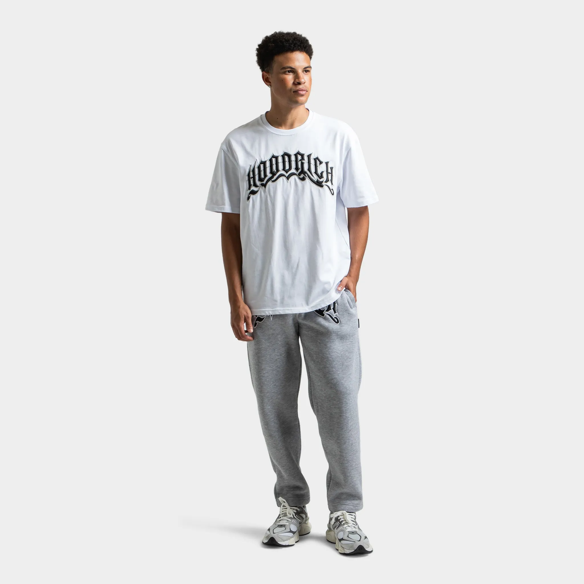 Mens Hoodrich Hoodrich Ritual Embroidered T-Shirt Black / White