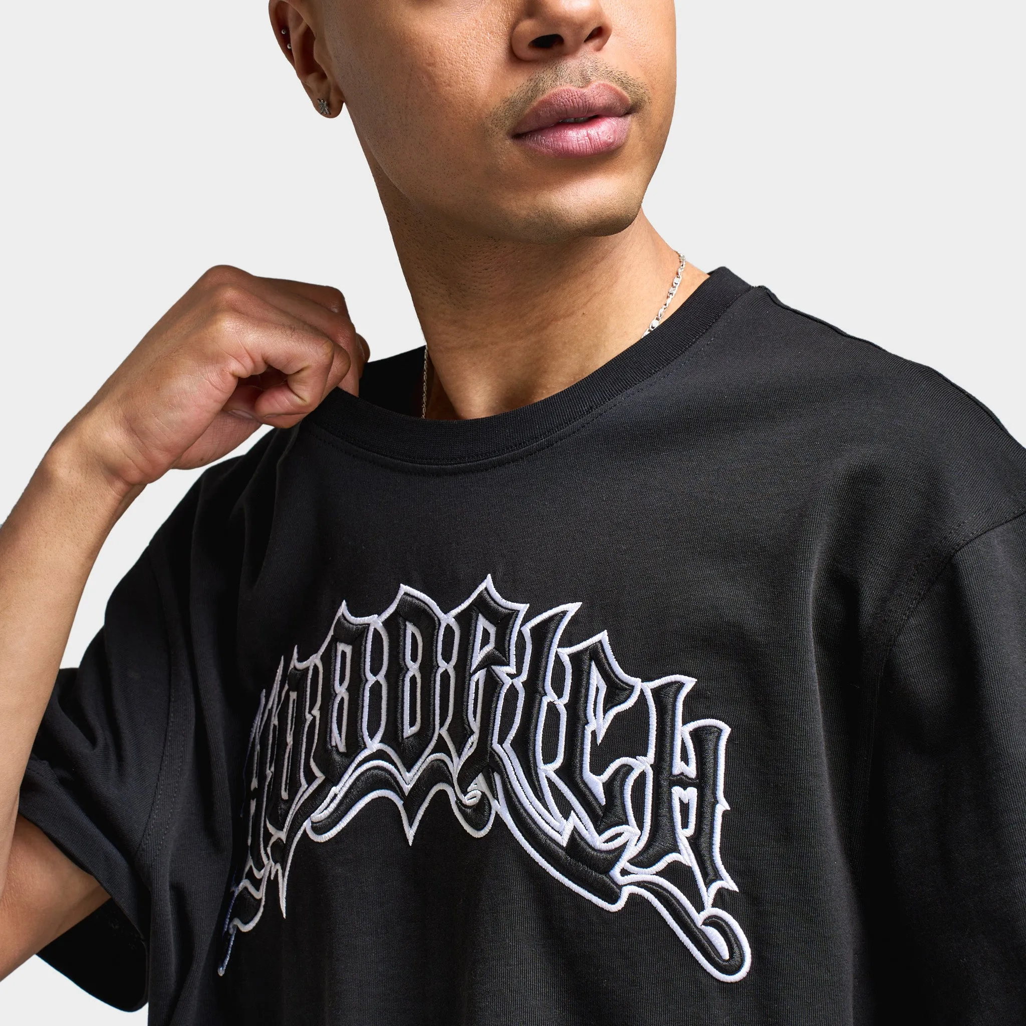 Mens Hoodrich Hoodrich Ritual Oversized Graphic T-Shirt Black / White