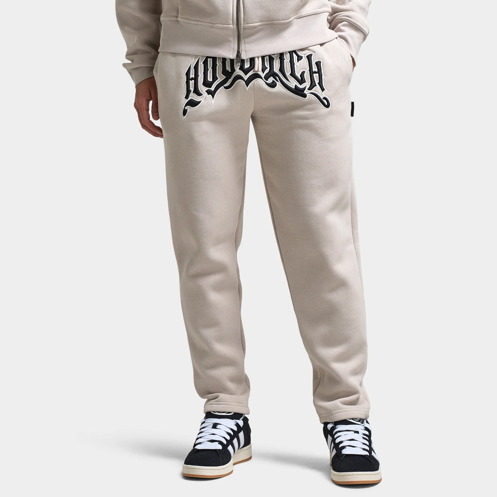 Mens Hoodrich Hoodrich Ritual Oversized Joggers Silver Grey / Blanc De Blanc - Black