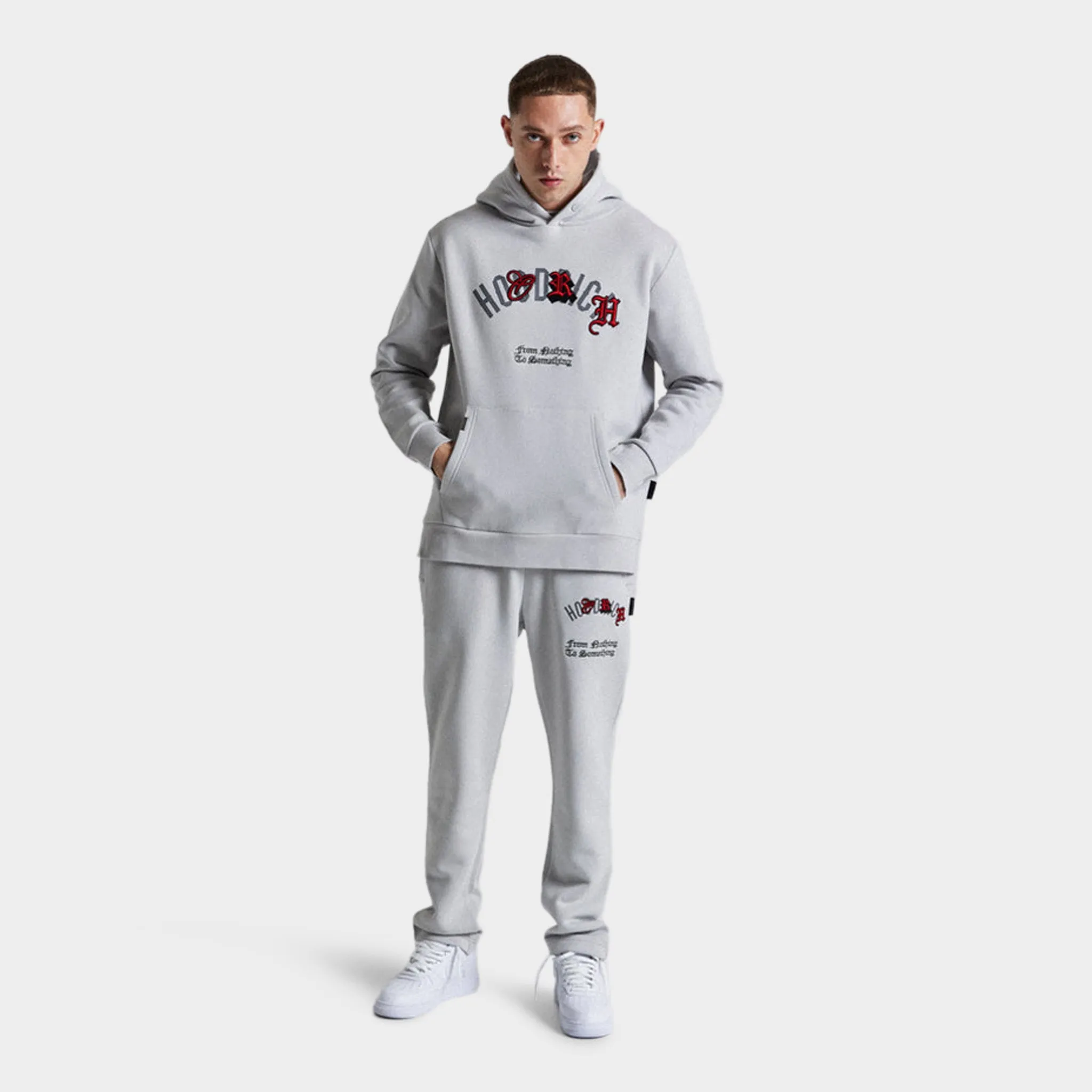 Mens Hoodrich Hoodrich Shadow Jogger Quiet Gray / Lava Smoke - Lychee