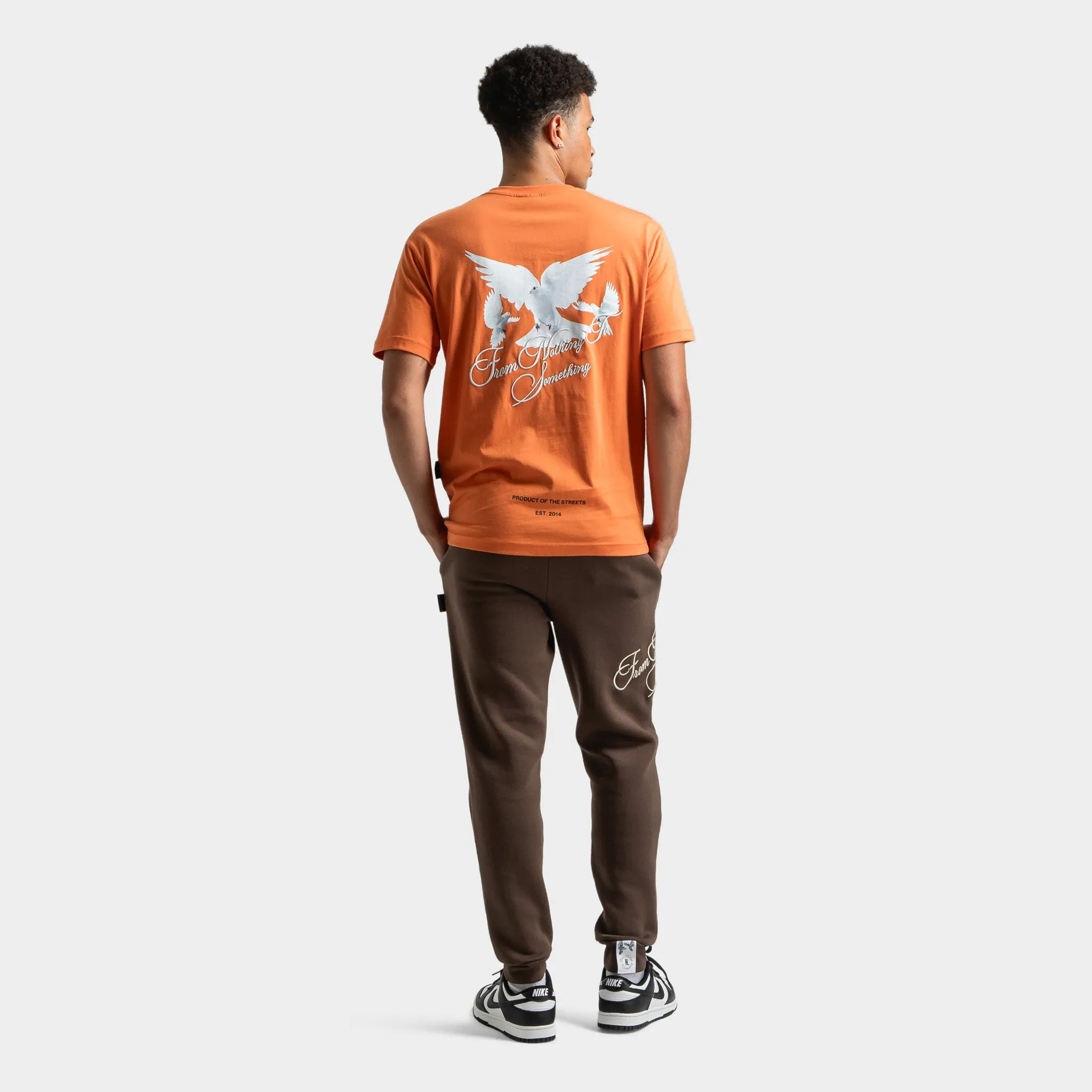 Mens Hoodrich Hoodrich Take Flight V2 T-Shirt Burnt Orange / Black - Blan