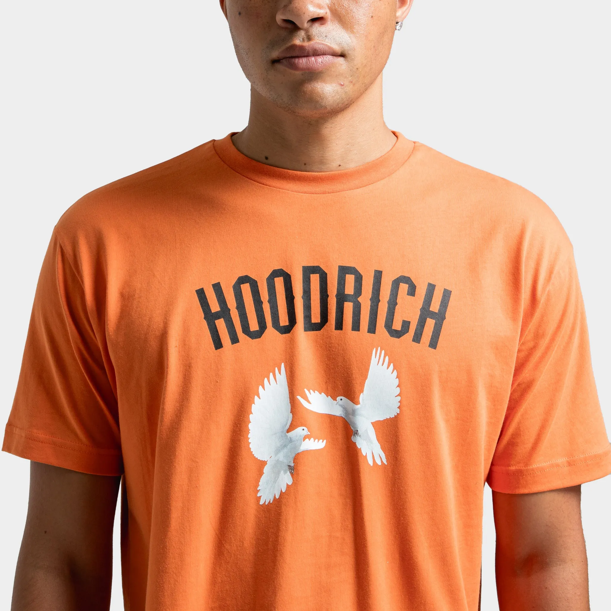 Mens Hoodrich Hoodrich Take Flight V2 T-Shirt Burnt Orange / Black - Blan
