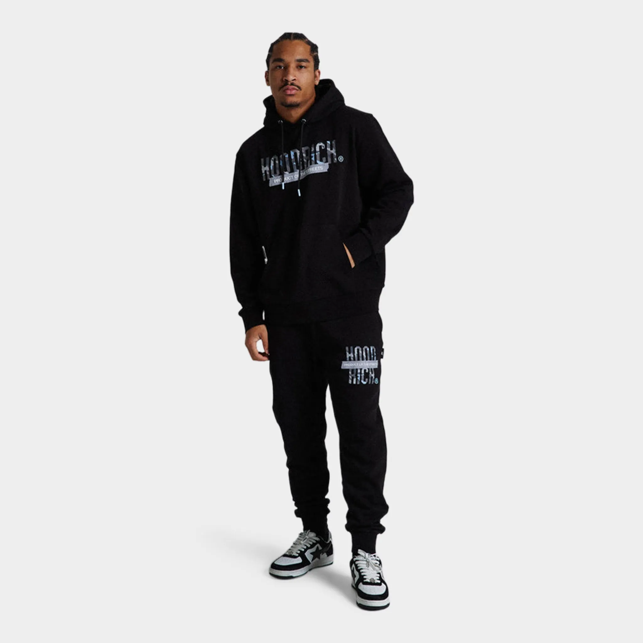 Mens Hoodrich Hoodrich Territory Joggers Black / Camo - Clear Sky