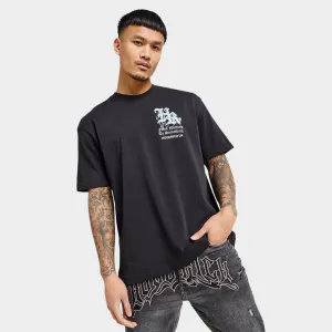 Mens Hoodrich Hoodrich Tornado Oversized Graphic T-Shirt Black / White - Blue