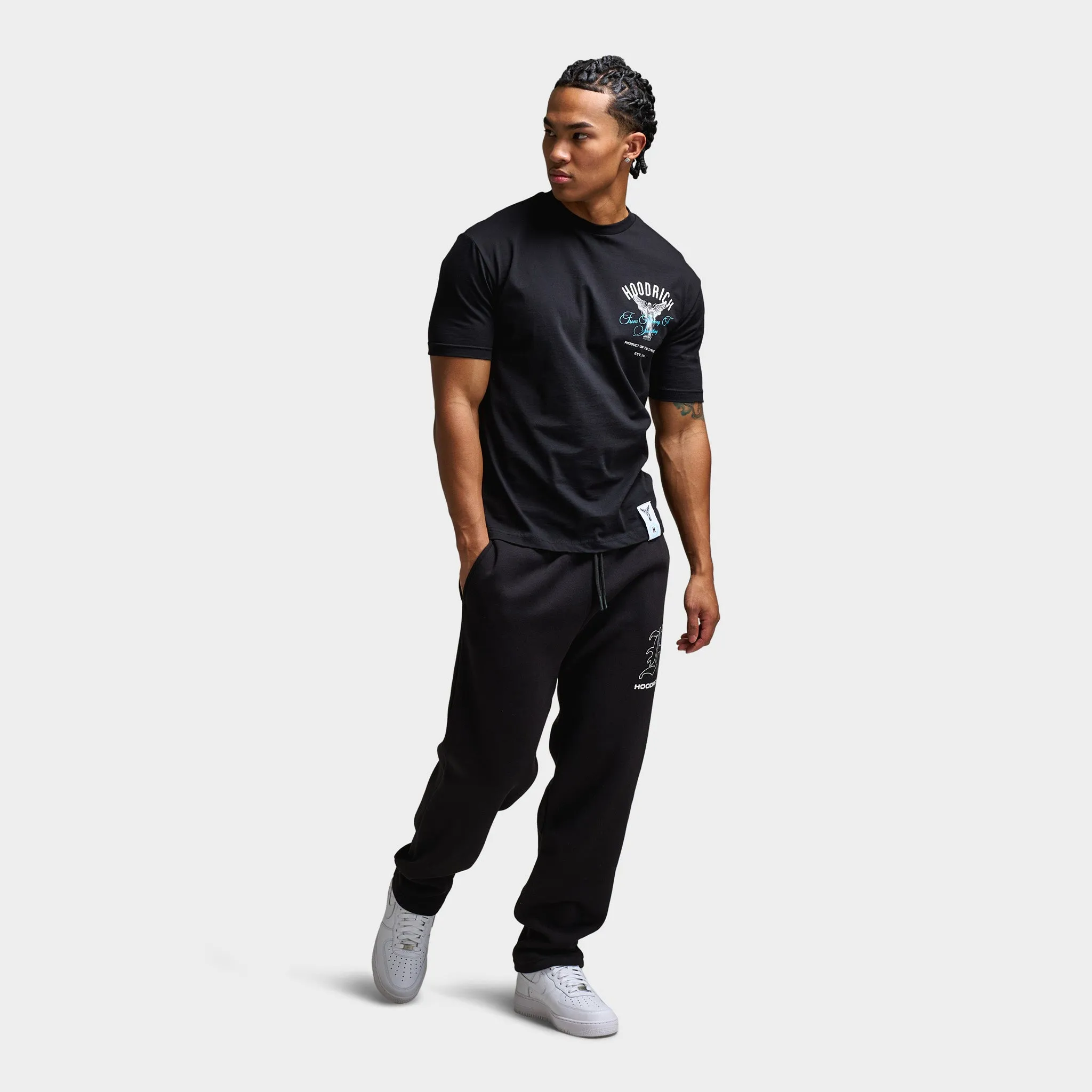 Mens Hoodrich Hoodrich Vital Graphic T-Shirt Black / White - Aquarius