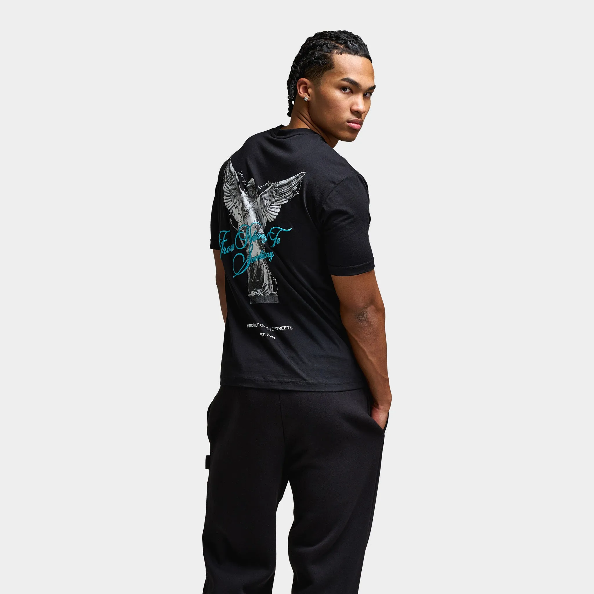 Mens Hoodrich Hoodrich Vital Graphic T-Shirt Black / White - Aquarius