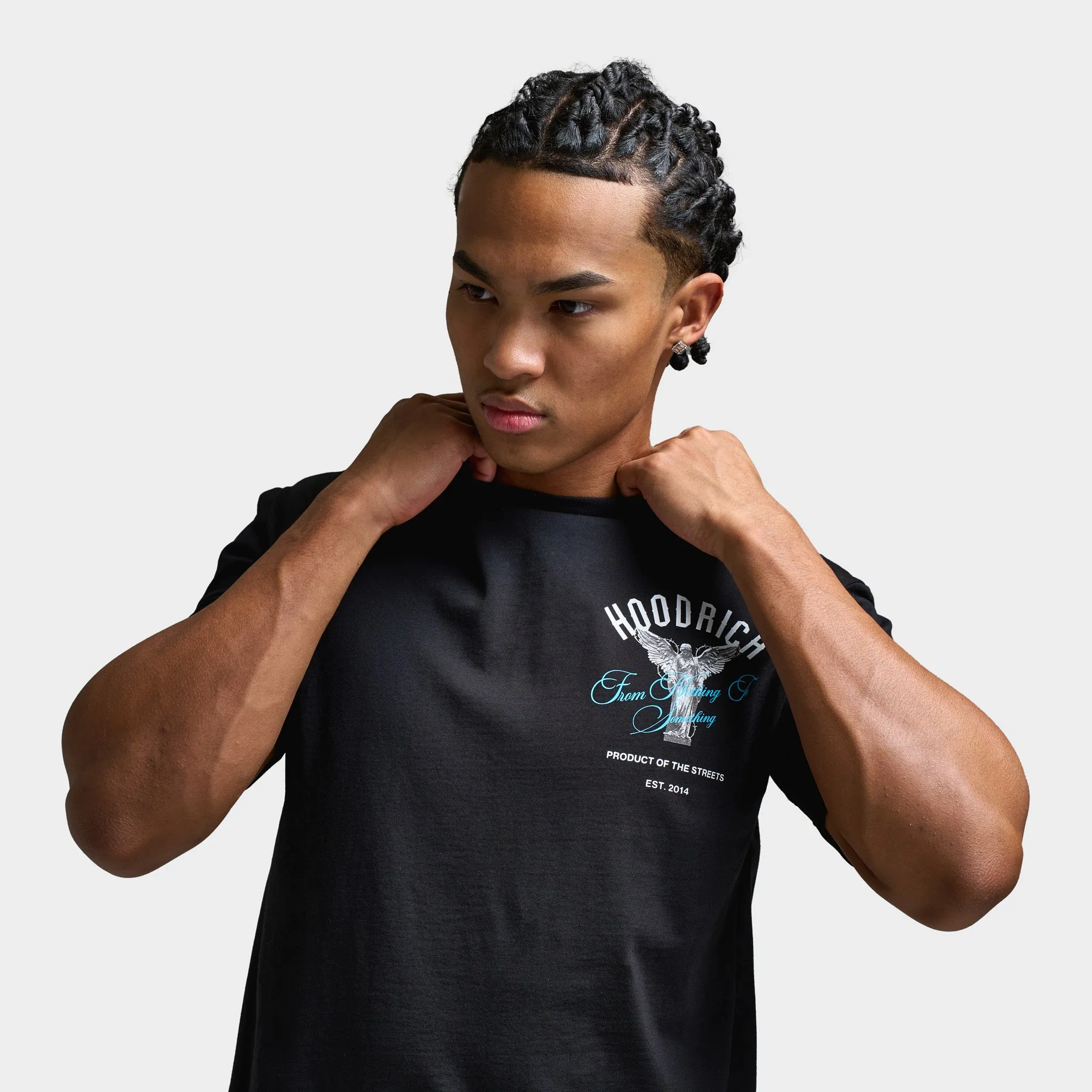 Mens Hoodrich Hoodrich Vital Graphic T-Shirt Black / White - Aquarius