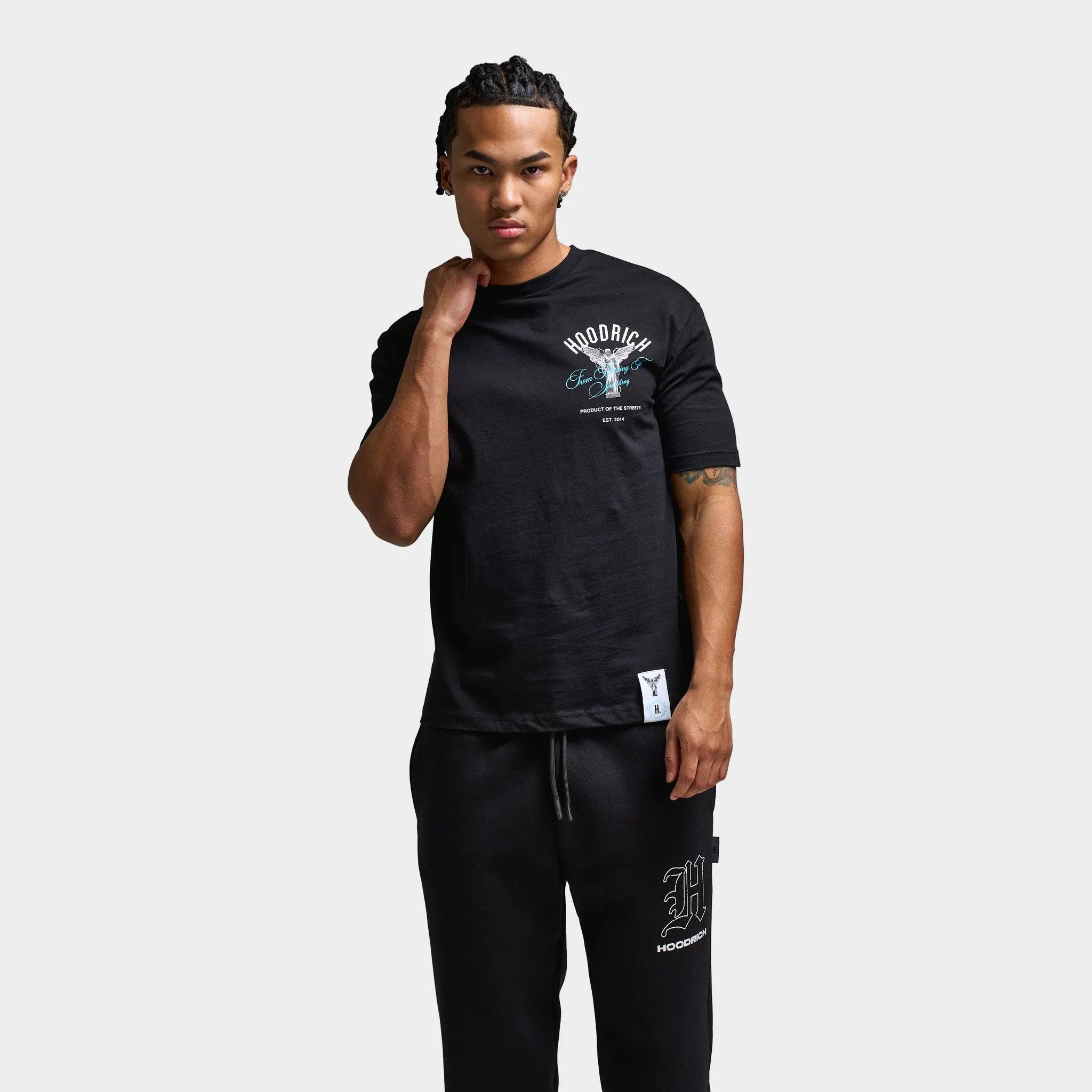 Mens Hoodrich Hoodrich Vital Graphic T-Shirt Black / White - Aquarius