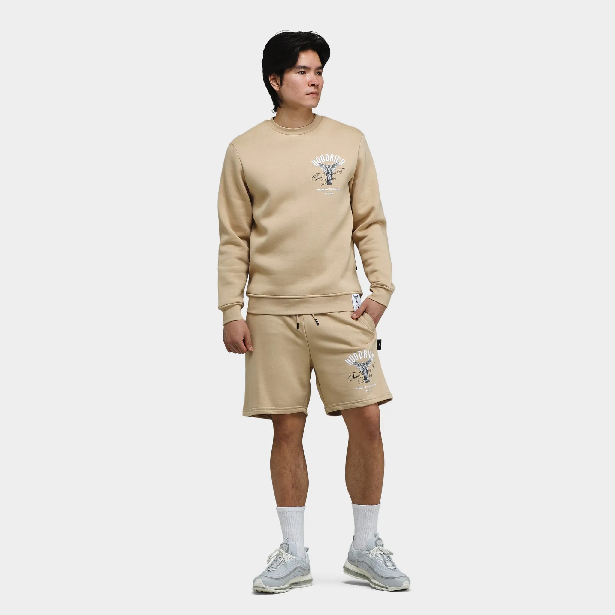 Mens Hoodrich Hoodrich Vital Shorts Safari / White - Black