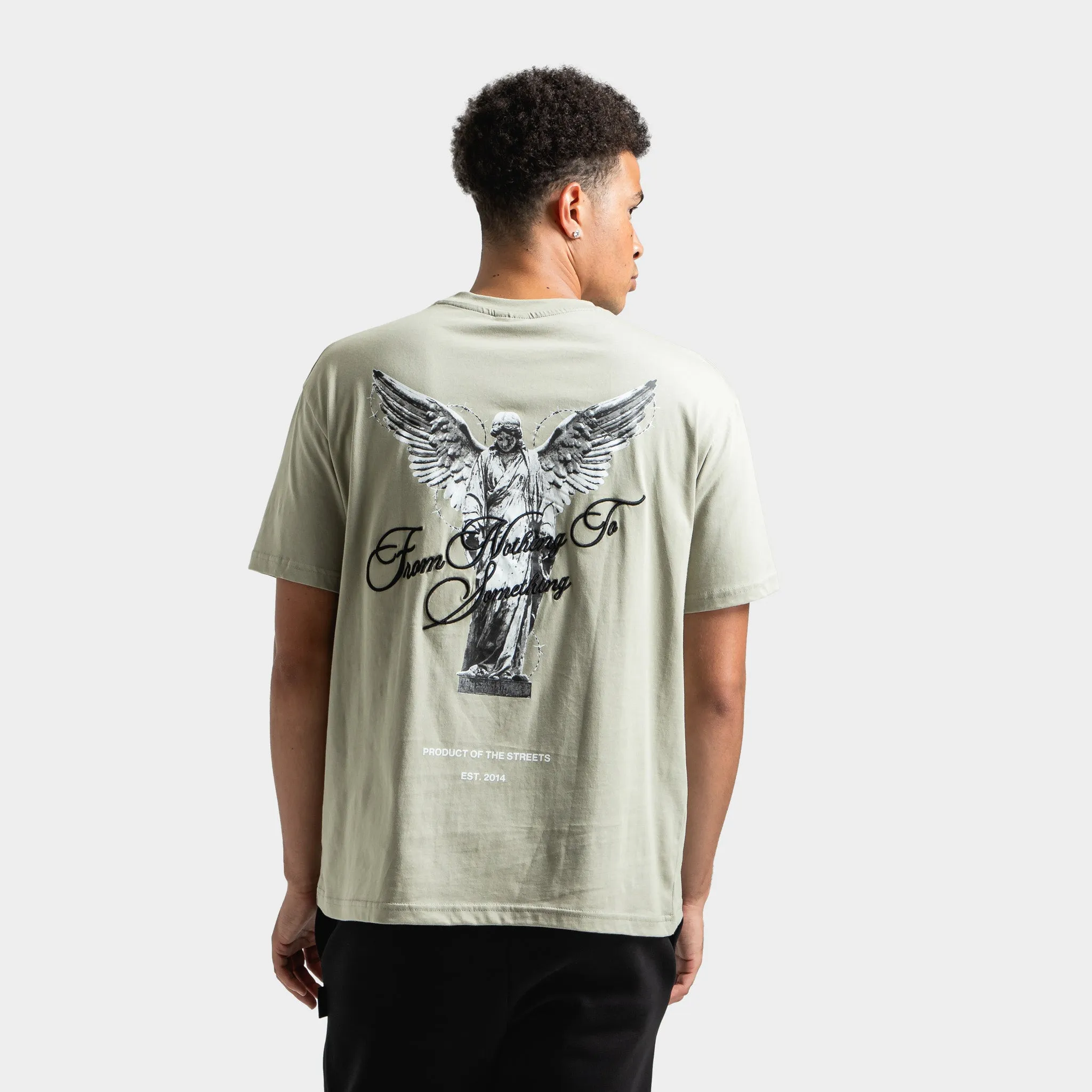 Mens Hoodrich Hoodrich Vital T-Shirt Abbey Stone / White - Black