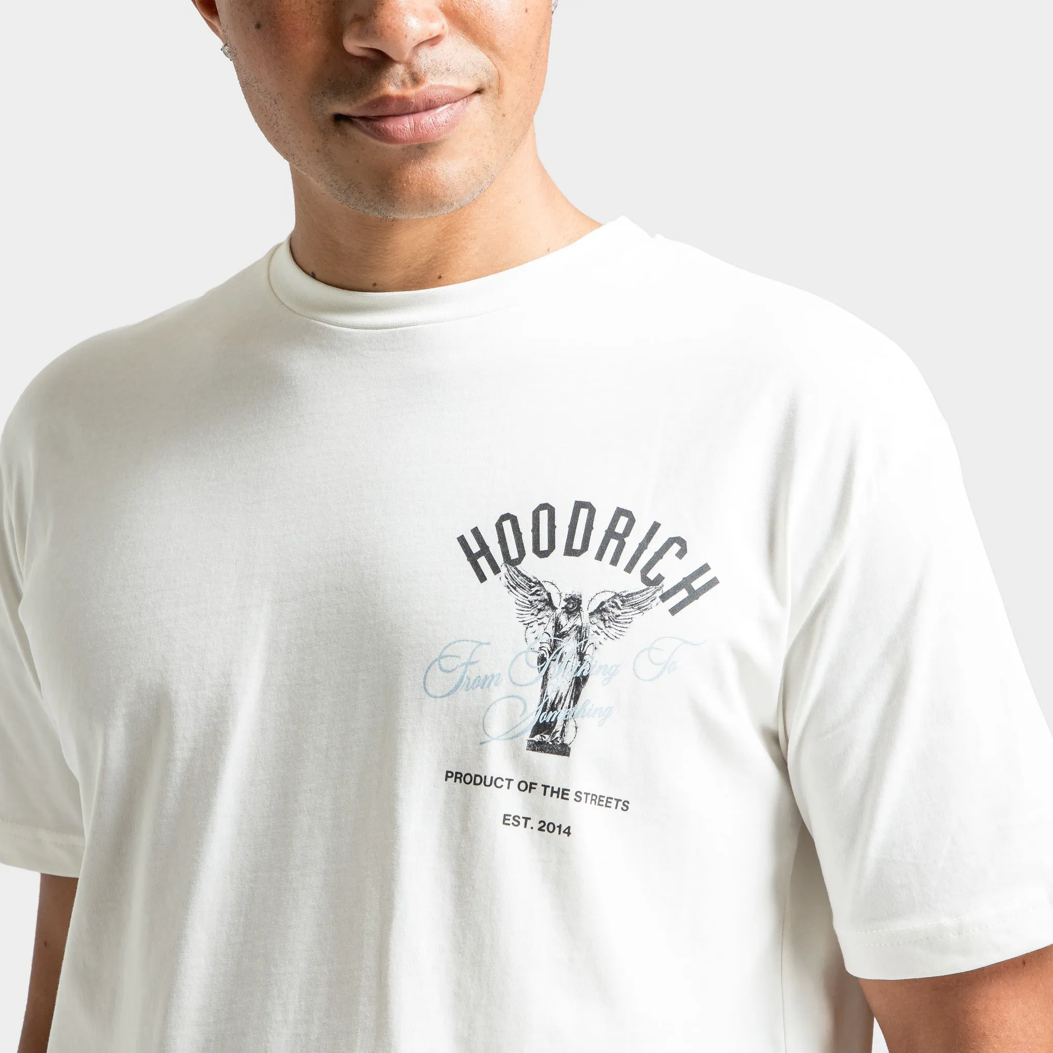 Mens Hoodrich Hoodrich Vital T-Shirt Blanc De Blanc / Black - Clear Sky