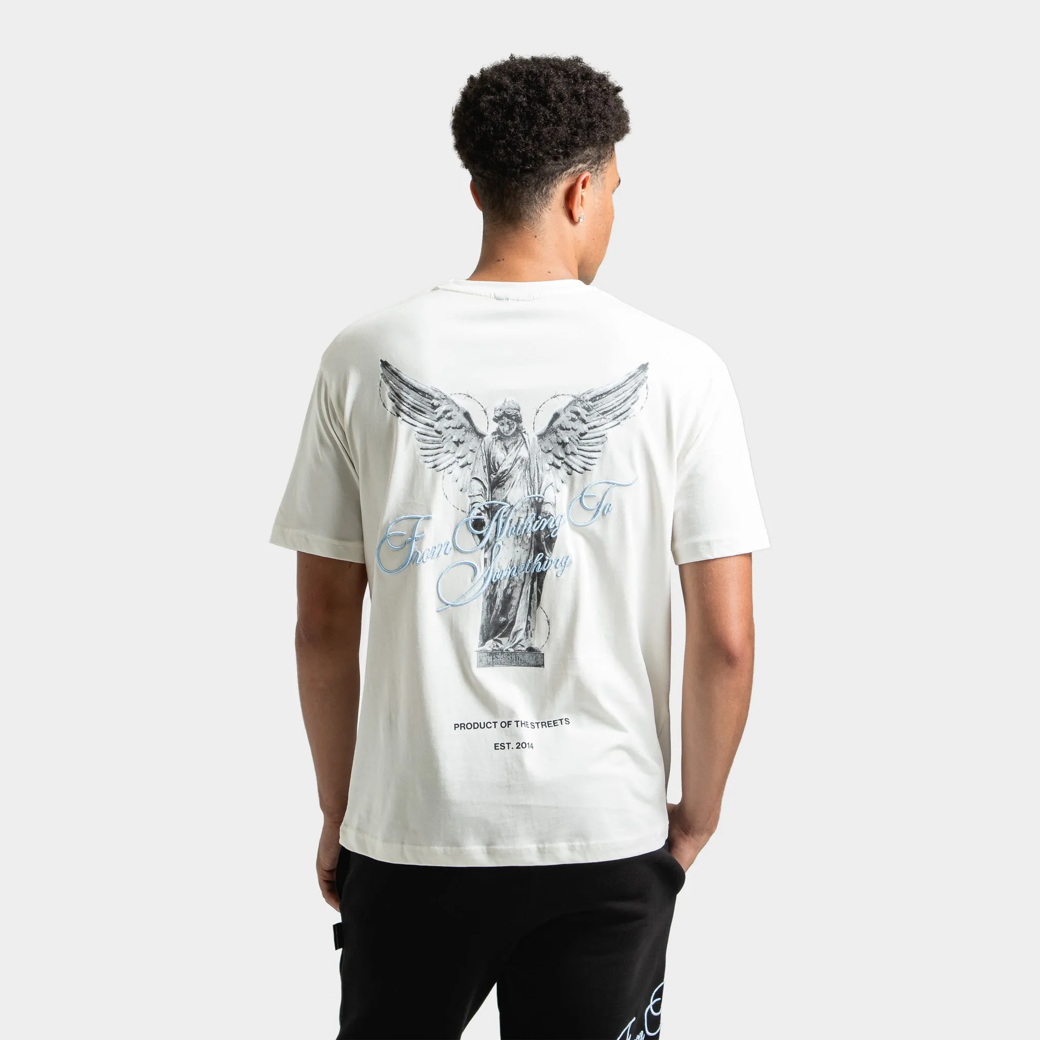 Mens Hoodrich Hoodrich Vital T-Shirt Blanc De Blanc / Black - Clear Sky