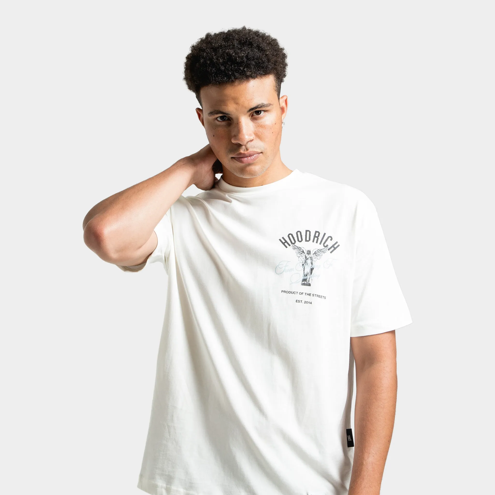 Mens Hoodrich Hoodrich Vital T-Shirt Blanc De Blanc / Black - Clear Sky