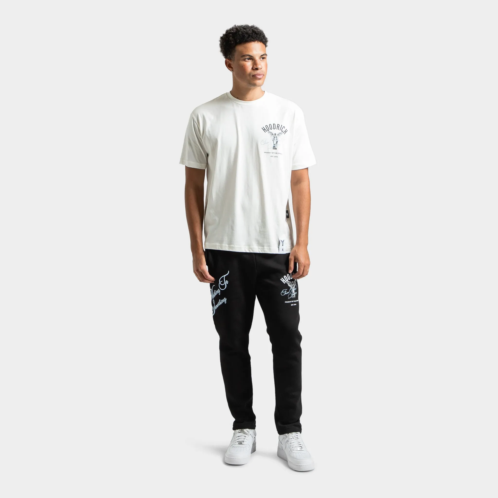 Mens Hoodrich Hoodrich Vital T-Shirt Blanc De Blanc / Black - Clear Sky