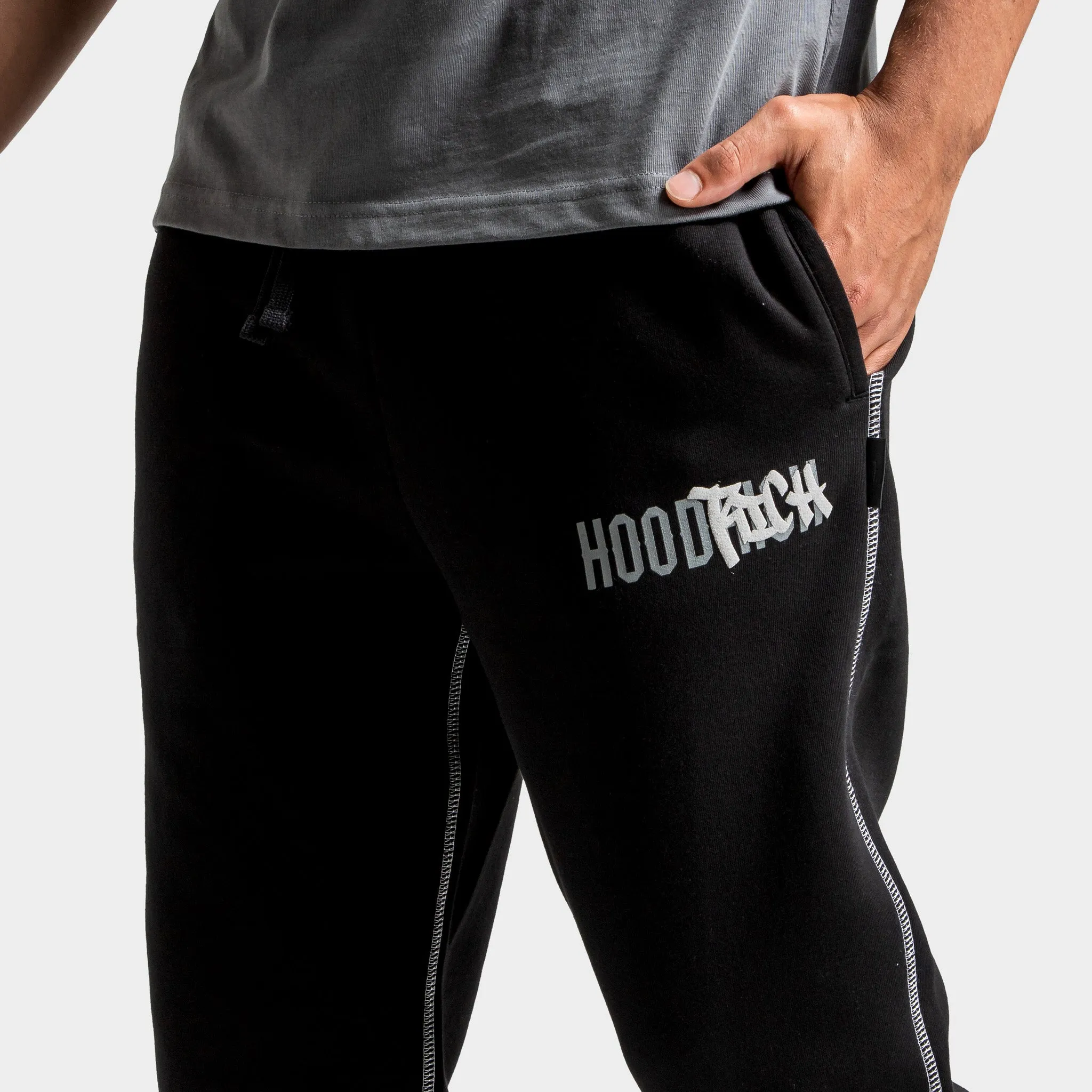 Mens Hoodrich Hoodrich Wandal Jogger Black / Lava Smoke - Quiet Grey