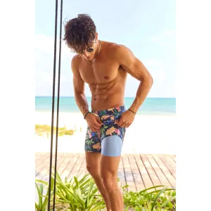 Mens Johnnie-O Chubbies 5.5-Inch The Big Bloomers Swim Trunks - Navy
