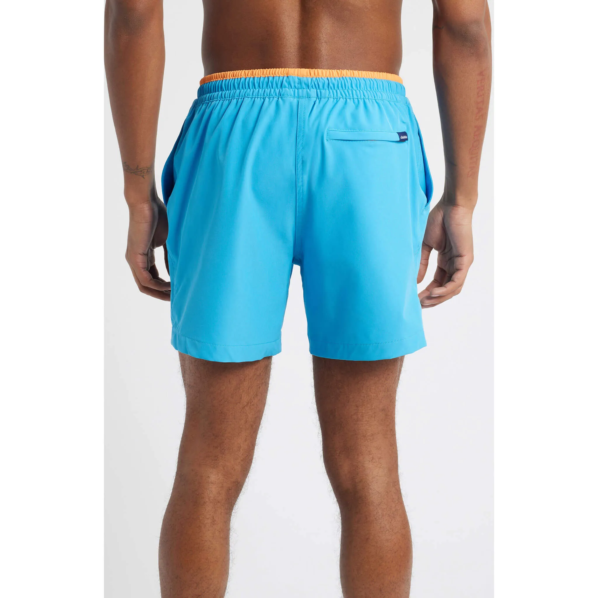 Mens Johnnie-O Chubbies 5.5-Inch The Blue Barracudas Swim Trunks - Bright Blue - Solid