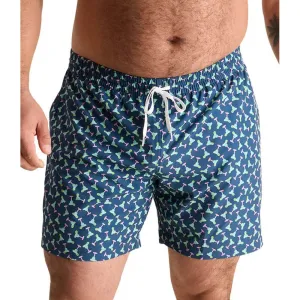 Mens Johnnie-O Chubbies 5.5-Inch The Margarita Mondays Swim Trunks - Navy
