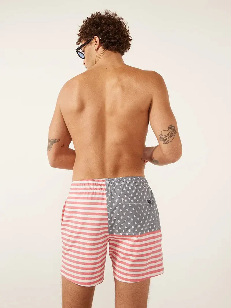 Mens Johnnie-O Chubbies 5.5-Inch The Mericas Swim Trunks - Multi
