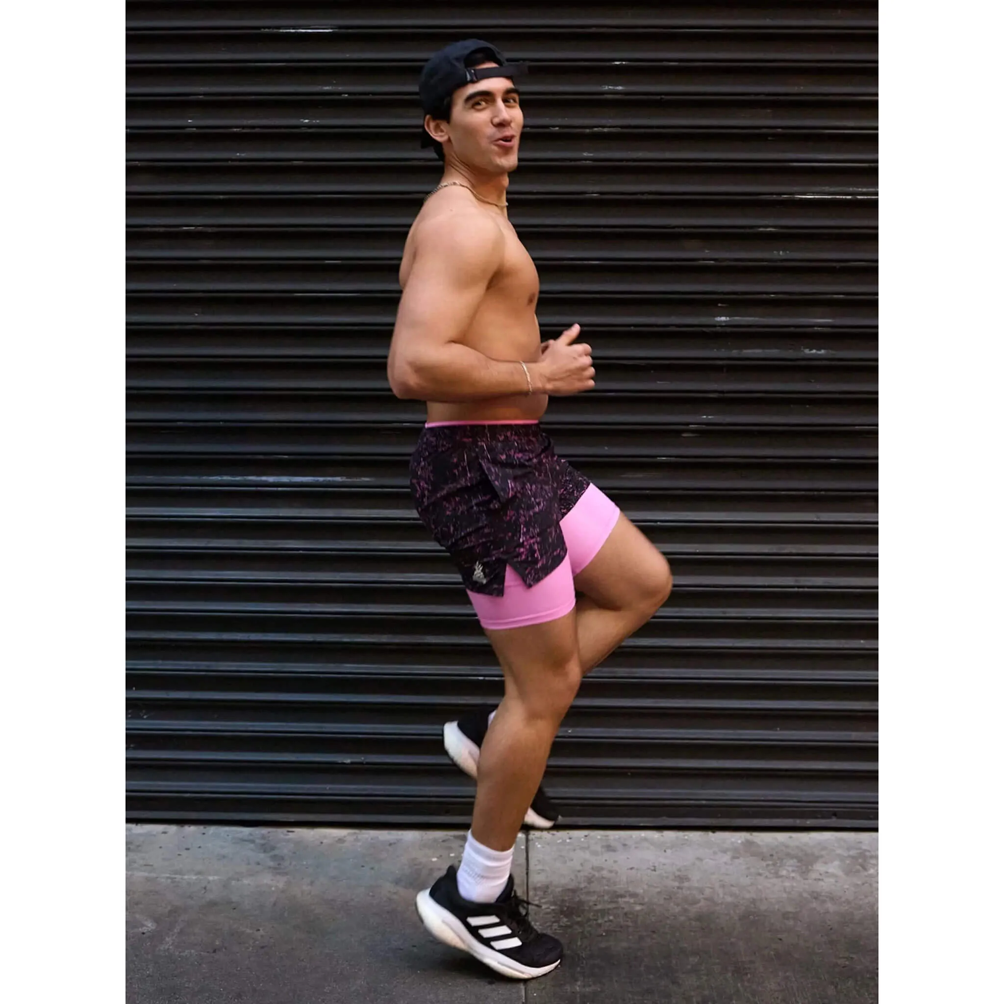 Mens Johnnie-O Chubbies 5.5-Inch The Pink Concretes Training Shorts - Bright Pink