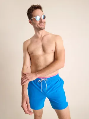 Mens Johnnie-O Chubbies 5.5-Inch The Prince of Prints Swim Trunks - Bright Blue