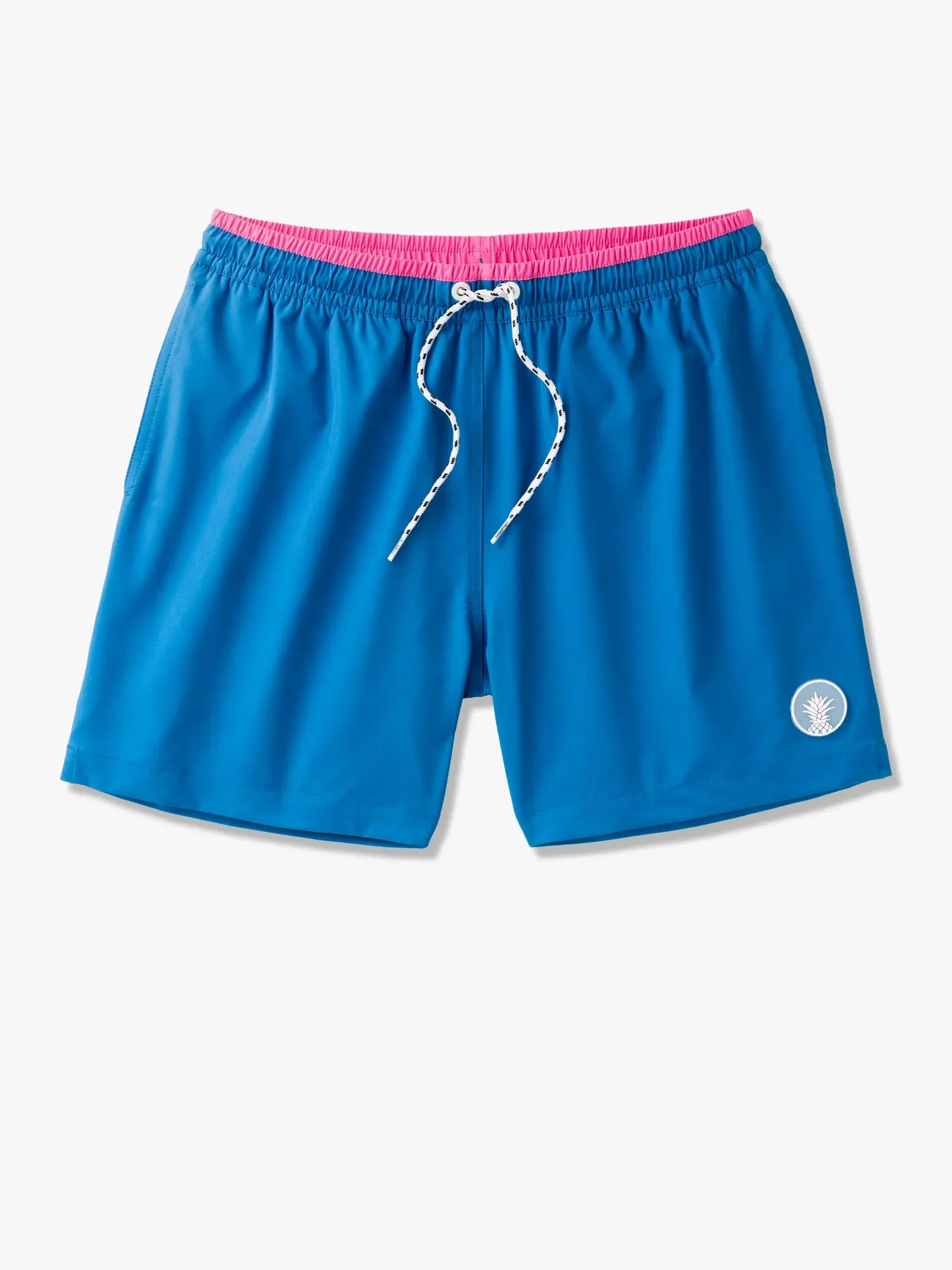 Mens Johnnie-O Chubbies 5.5-Inch The Prince of Prints Swim Trunks - Bright Blue