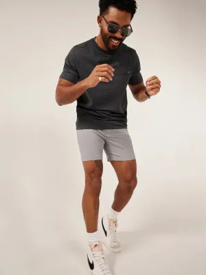 Mens Johnnie-O Chubbies 6-Inch The World's Grayest Performance Shorts - Medium Grey - Solid