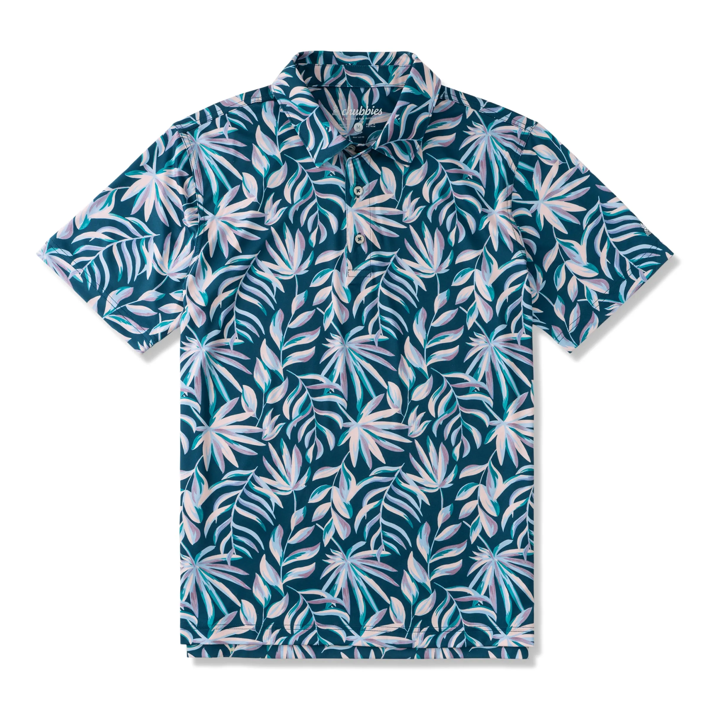 Mens Johnnie-O Chubbies The Balmy Breeze Performance Polo Shirt - Dark Blue