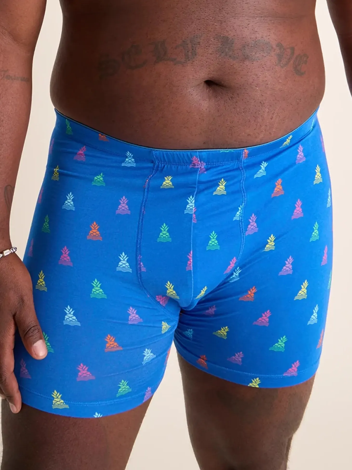 Mens Johnnie-O Chubbies The Brand Deals Boxer Briefs - Bright Blue