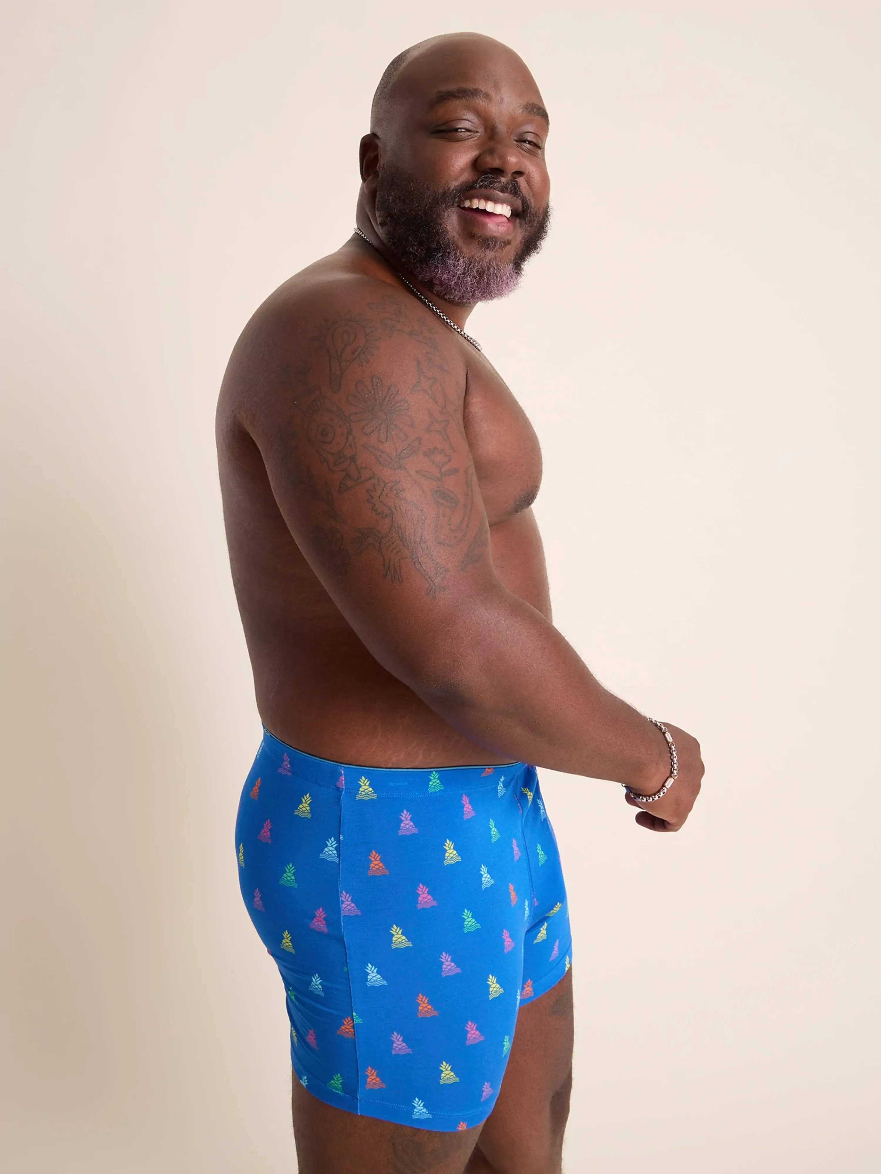 Mens Johnnie-O Chubbies The Brand Deals Boxer Briefs - Bright Blue