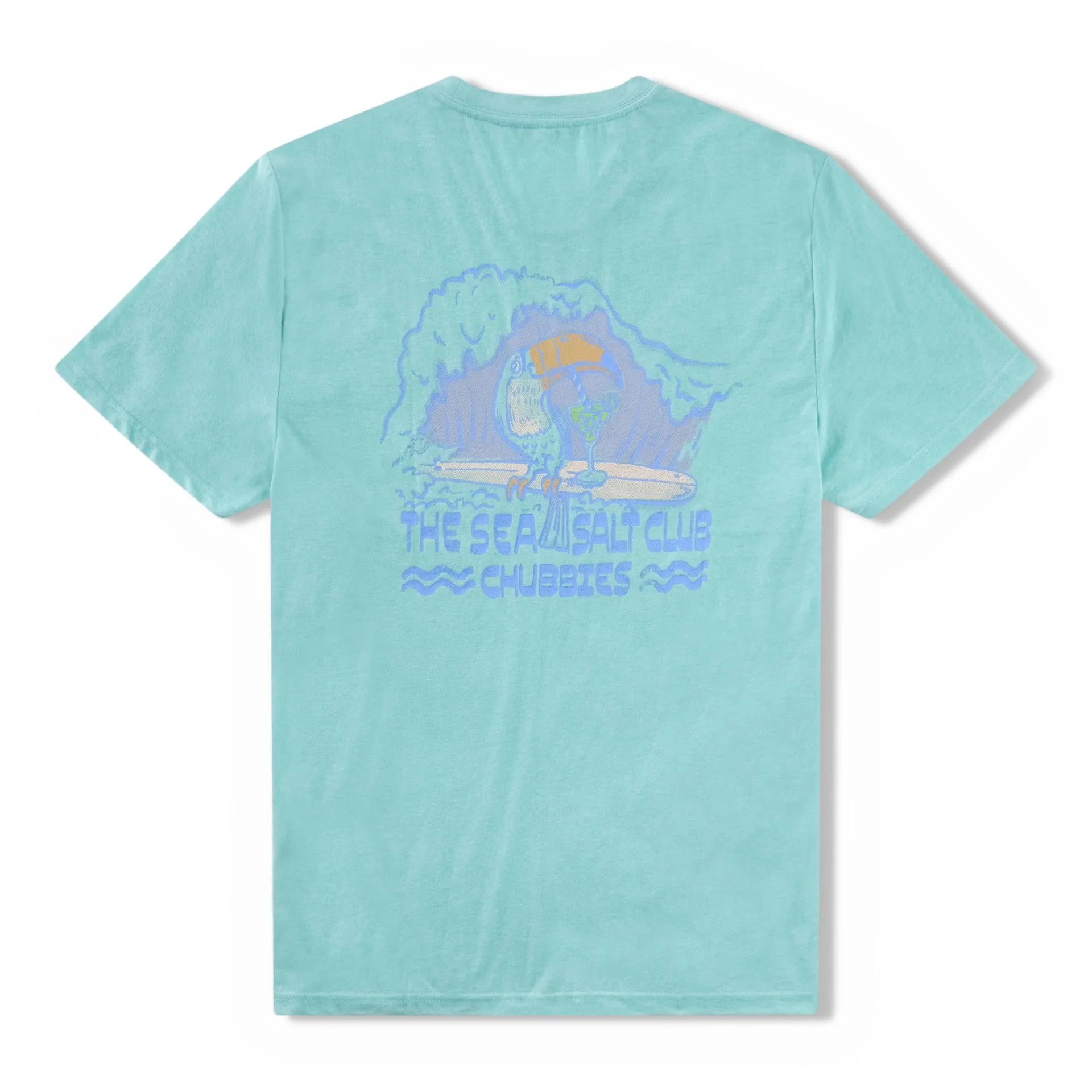 Mens Johnnie-O Chubbies The Sip, Sip, Hooray T-Shirt - Open Green