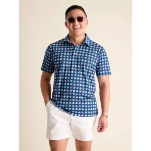 Mens Johnnie-O Chubbies The Sugar, Spice & Everything Dice Performance Polo Shirt - Navy