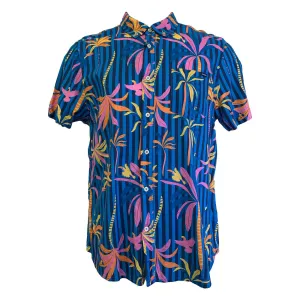 Mens Johnnie-O Chubbies The Wild Blue Short Sleeve Sport Shirt - Bright Blue