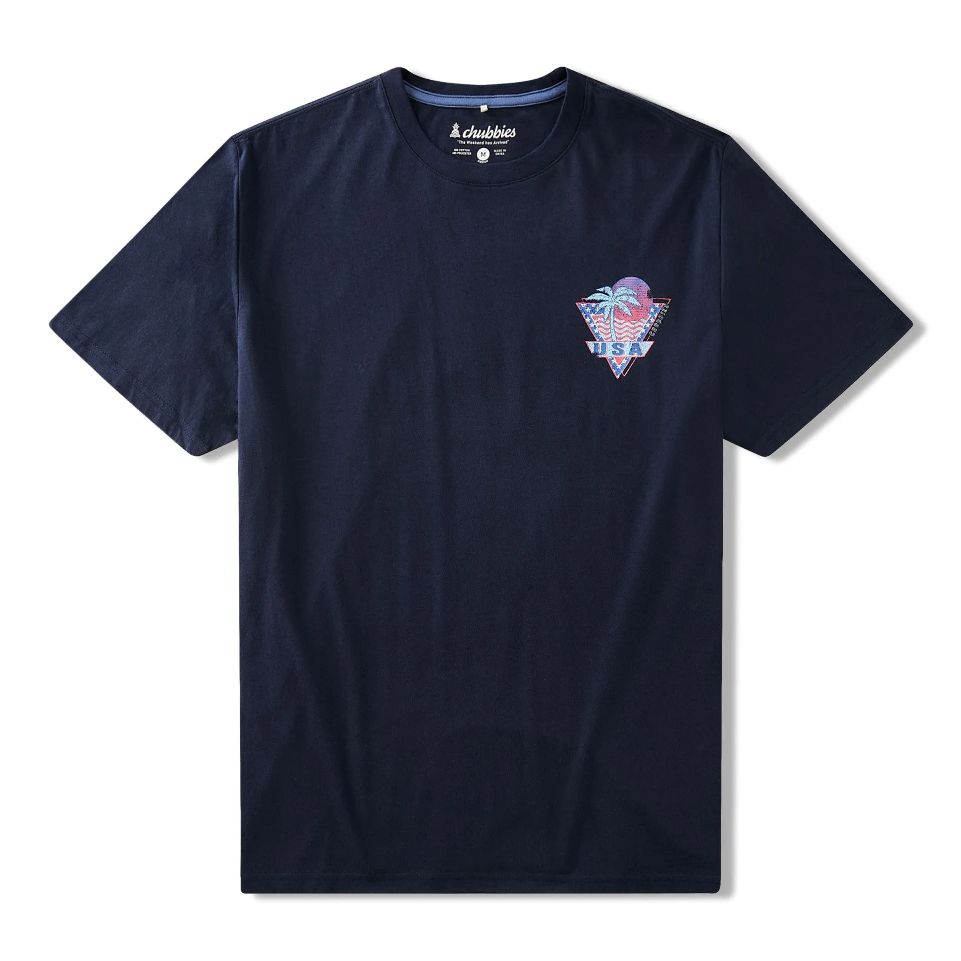 Mens Johnnie-O Chubbies The World Wide Winner T-Shirt - Navy