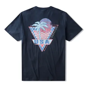 Mens Johnnie-O Chubbies The World Wide Winner T-Shirt - Navy