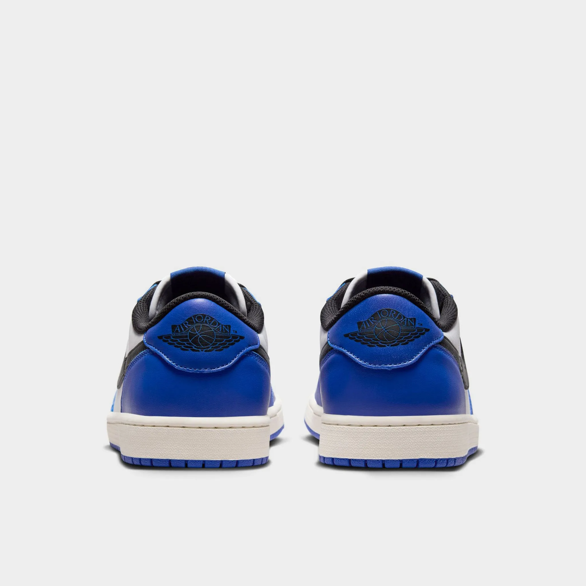 Mens Jordan Jordan 1 Low OG White / Black - Game Royal