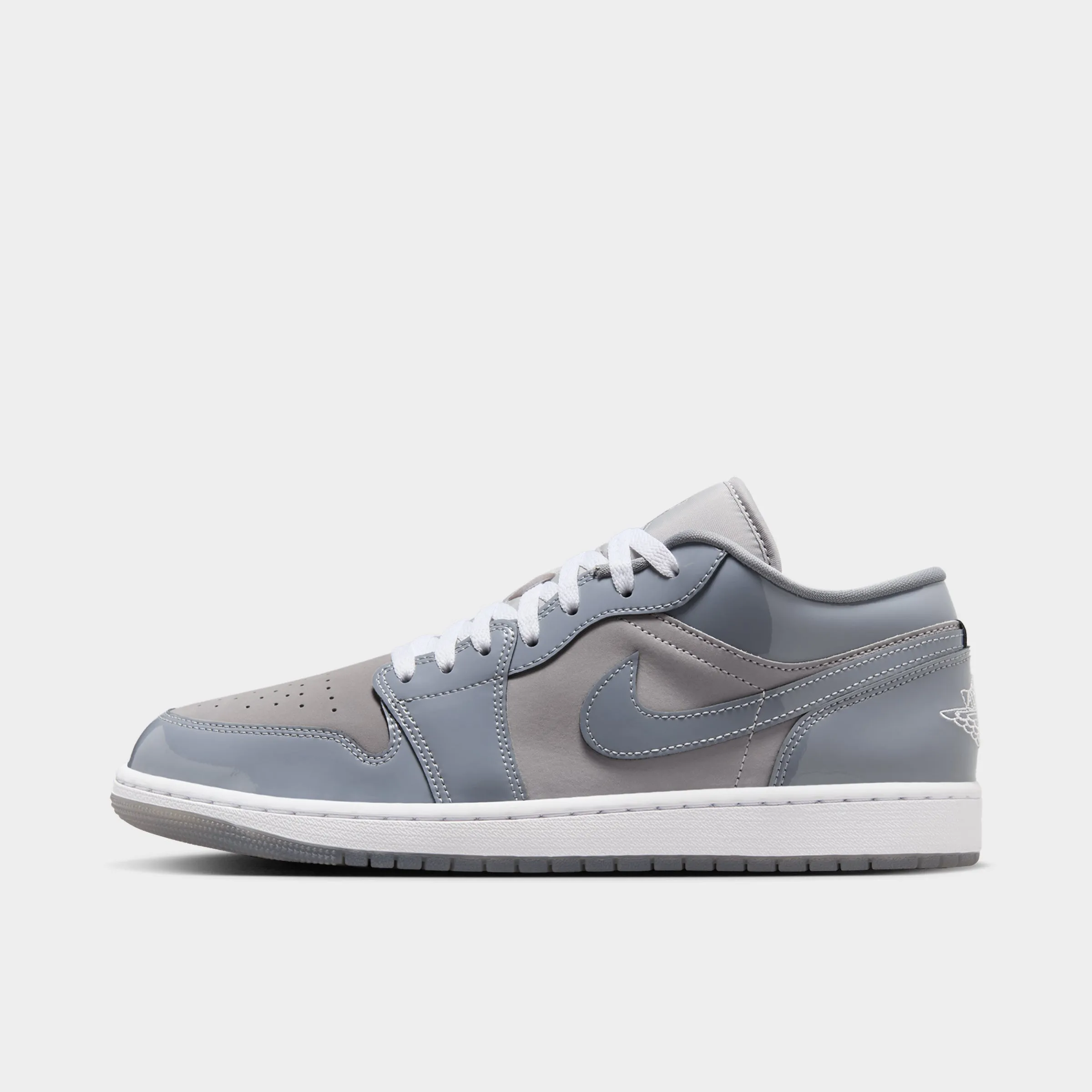 Mens Jordan Jordan 1 Low SE Medium Grey / Cool Grey - White