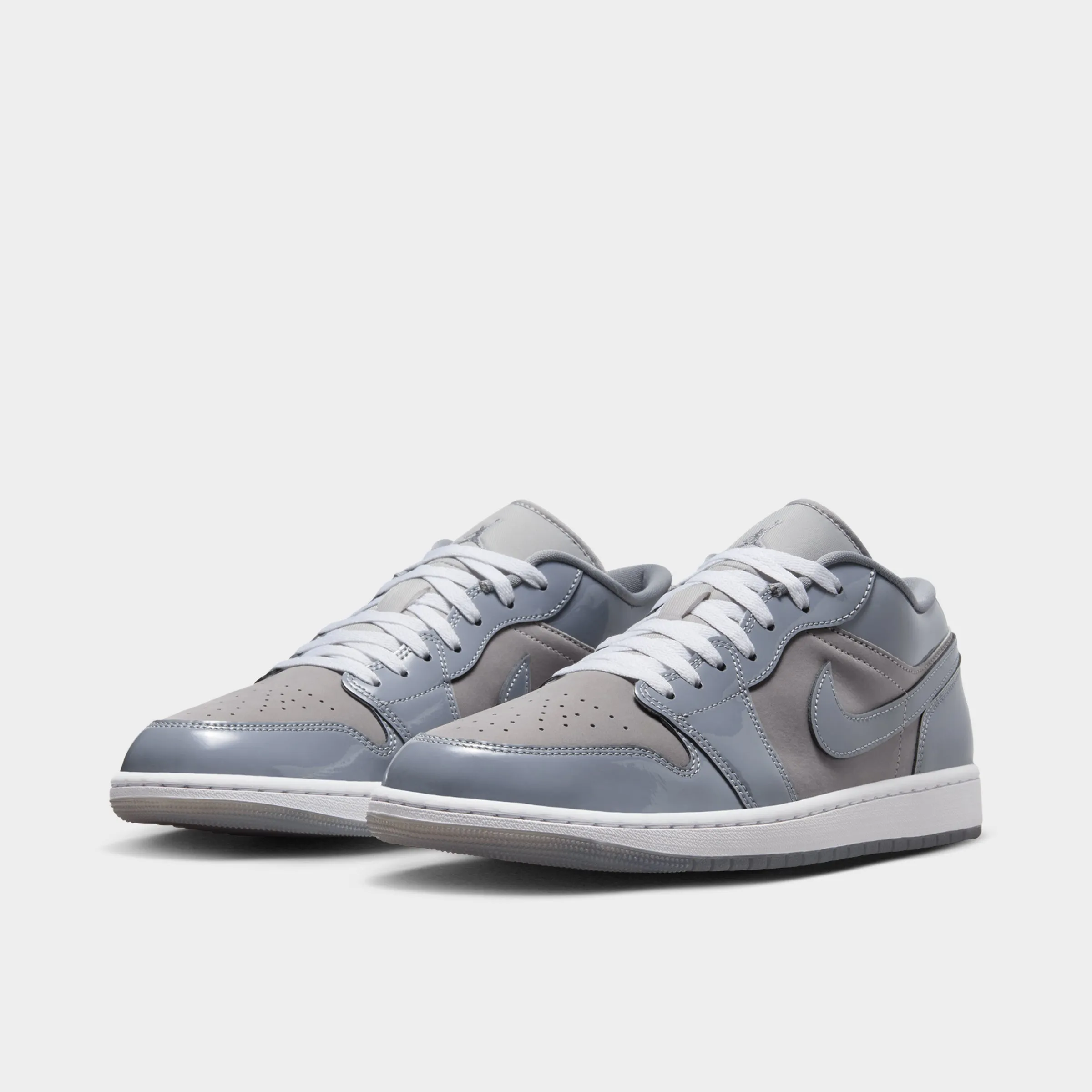 Mens Jordan Jordan 1 Low SE Medium Grey / Cool Grey - White