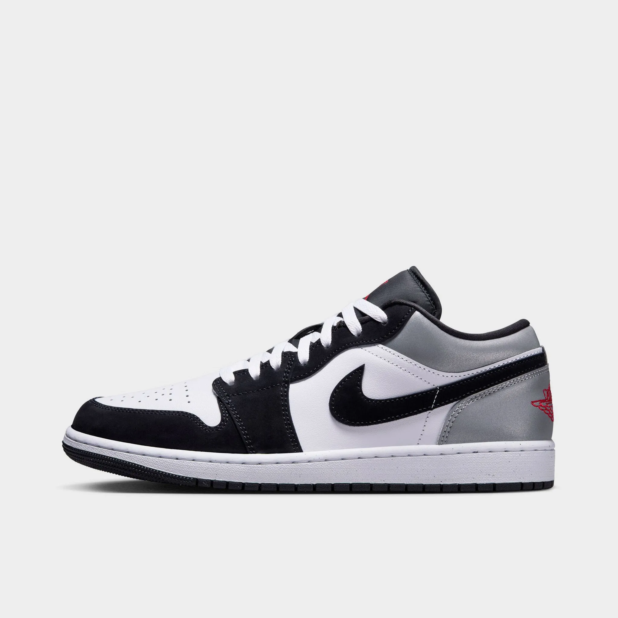 Mens Jordan Jordan 1 Low SE White / Fire Red - Black
