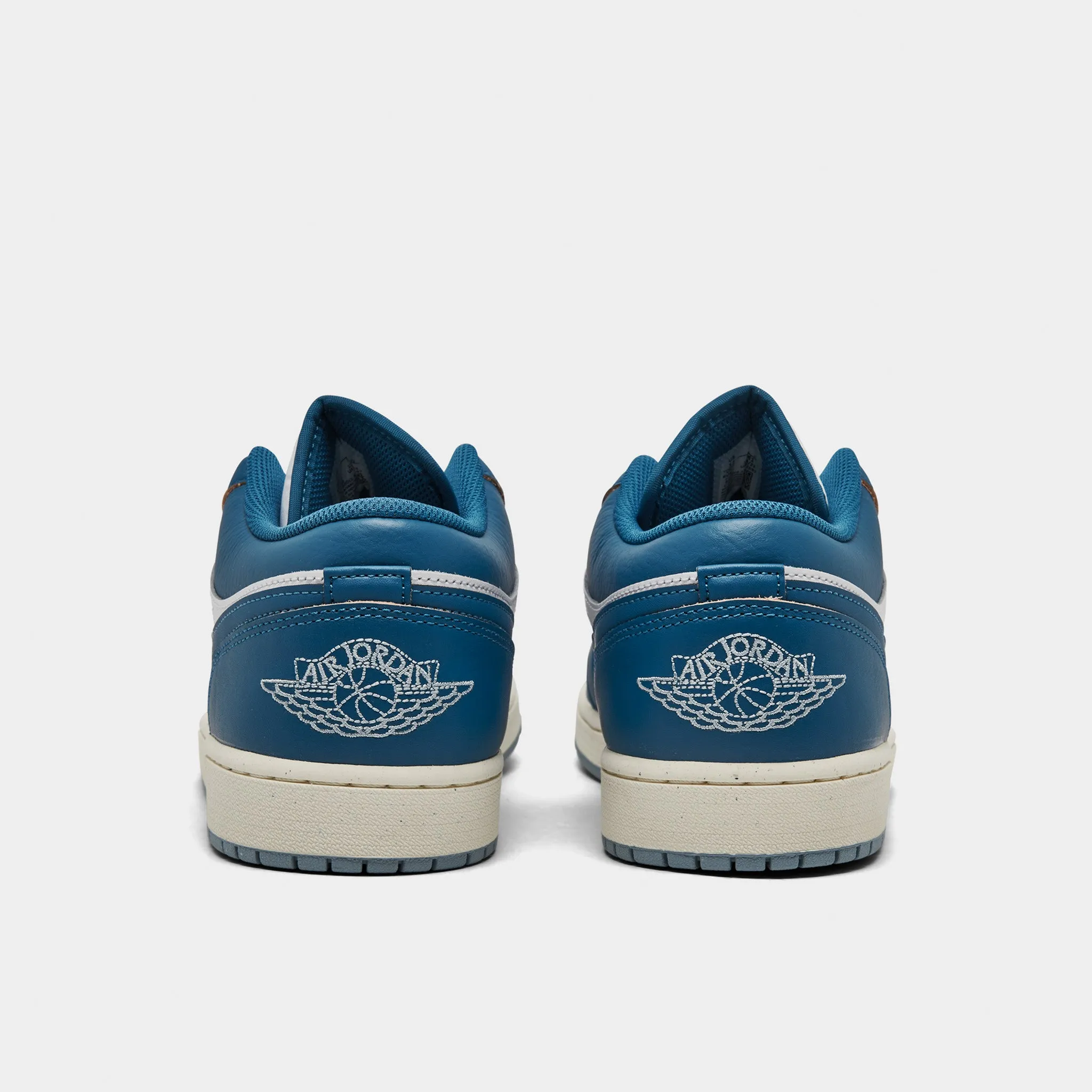 Mens Jordan Jordan 1 Low SE White / Industrial Blue - Blue Grey