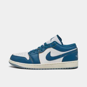 Mens Jordan Jordan 1 Low SE White / Industrial Blue - Blue Grey