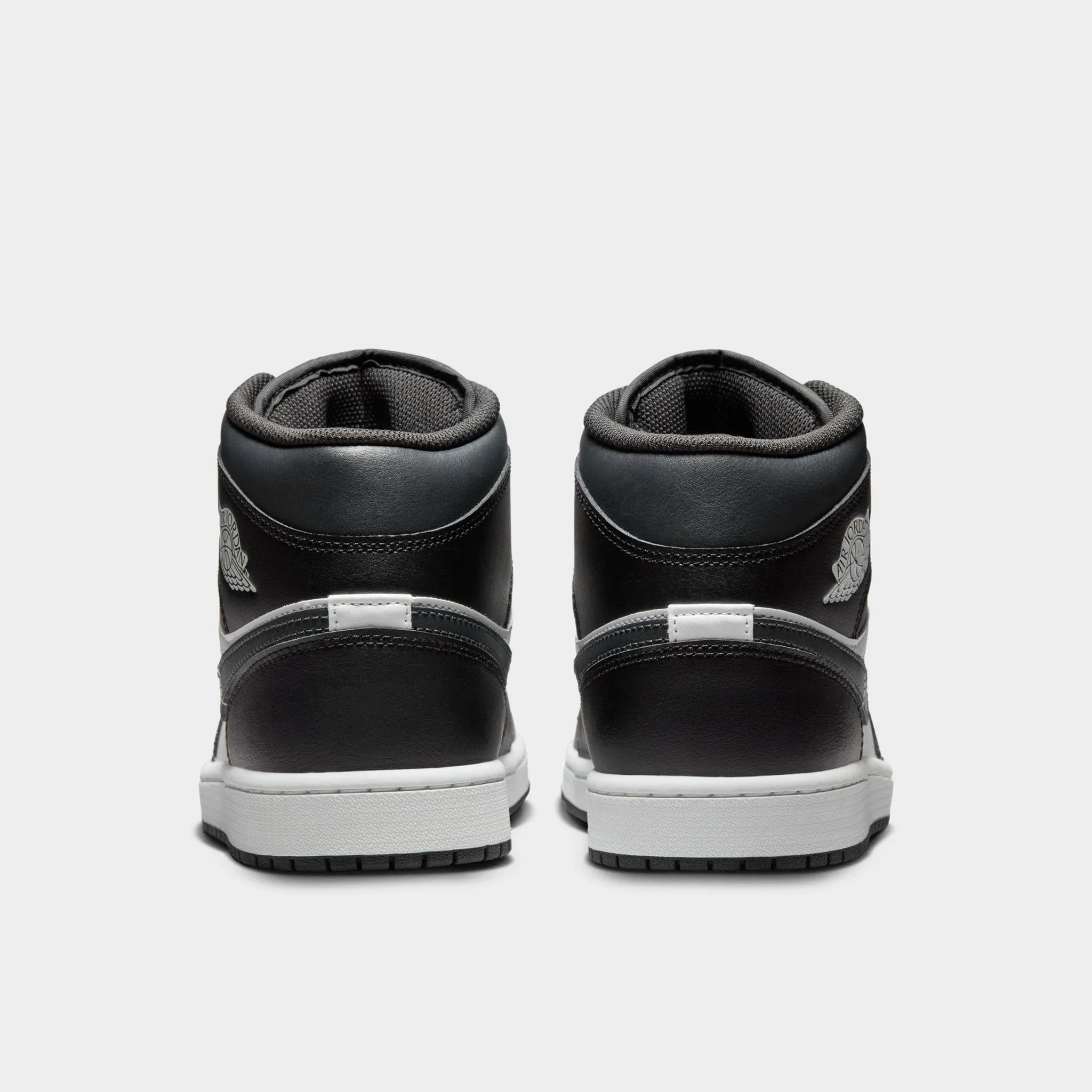 Mens Jordan Jordan 1 Mid Black / Off Noir - Summit White