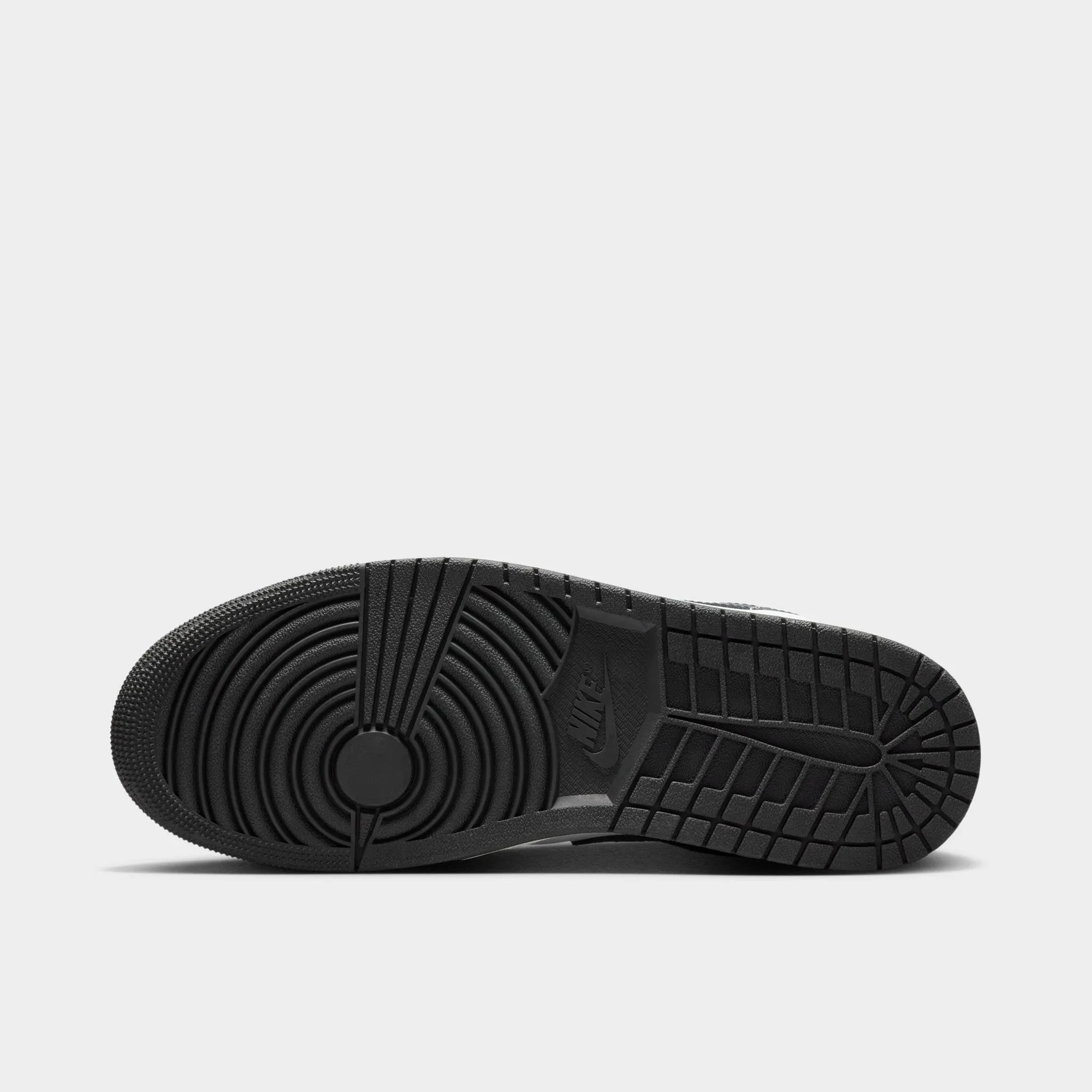 Mens Jordan Jordan 1 Mid Black / Off Noir - Summit White